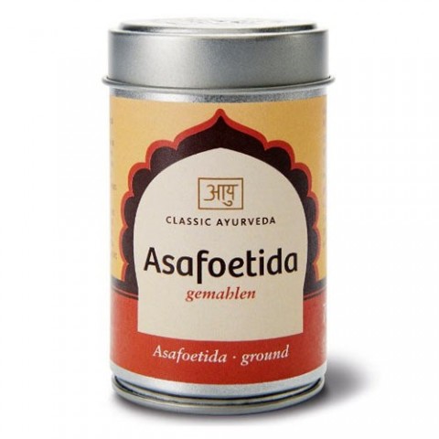 Asafetīda (smaržīgā ferula) ar sierāboliņu, malta, Classic Ayurveda, 70 g