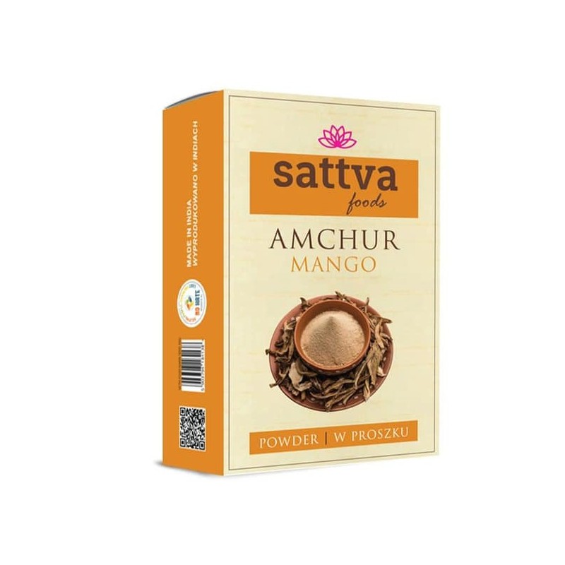 Žāvēts mango pulveris Amchur, Sattva Foods, 100g