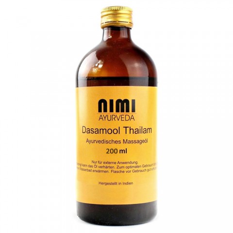 Body massage oil Dasamool Thailam, Nimi Ayurveda, 200 ml