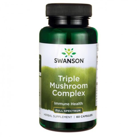 Triple Mushroom Complex, Swanson, 600 mg, 60 kapsulas