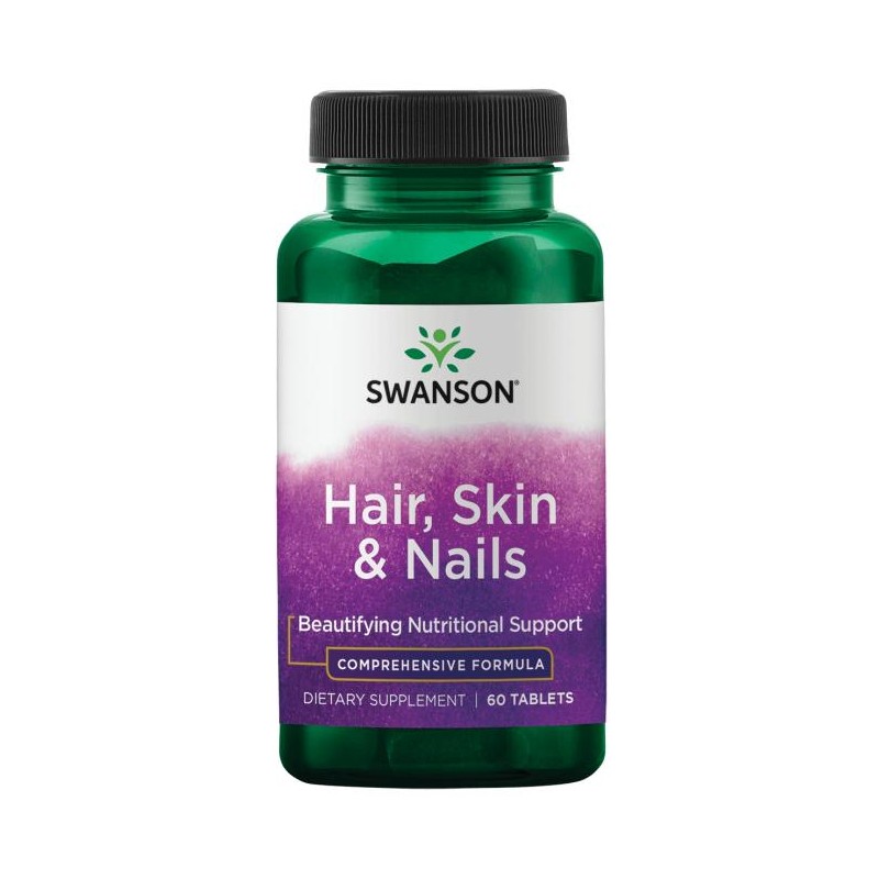 Пищевая добавка для волос, кожи и ногтей, Swanson, 1150 мг, 60 таблеток