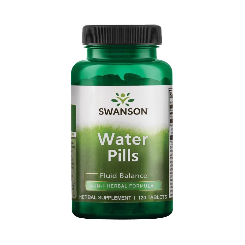 Food supplement Water Pills, Swanson, 160mg, 120 tablets