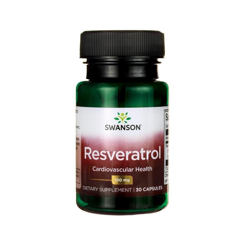 Uztura bagātinātājs Resveratrol, Swanson, 100mg, 30 kapsulas